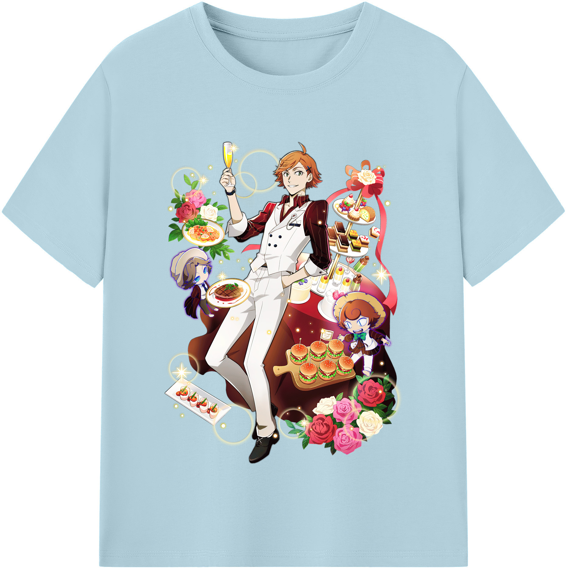 （画像用） 文豪ストレイドッグス Bungo Stray Dogs 綿100％半袖Tシャツ（フロントプリント）